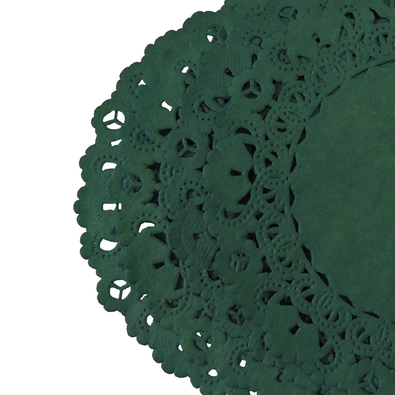 HUNTER Dark Green Paper Lace Doilies 4 6 8
