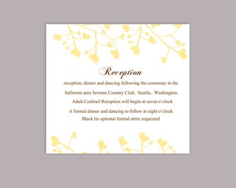 DIY Wedding Details Card Template Download Printable Wedding