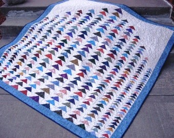 SALE, Buy 2, Get 1 Free -- FLYING FORMATION, pdf quilt pattern, 78" x 81"
