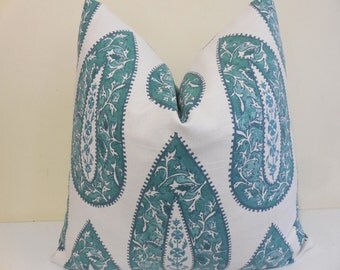 Lacefield Pillow in Mist - Decorative Pillow Cover - Euro Sham -Lacefield Cushion -18 x 18, 20 x 20, 22 x 22, 24 x 24, 26 x 26