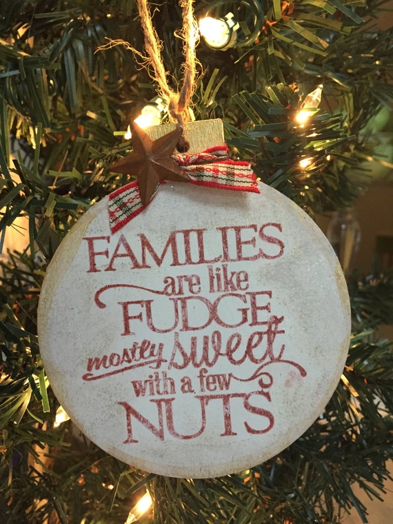 Funny Christmas Ornament about Families. Making Memories that