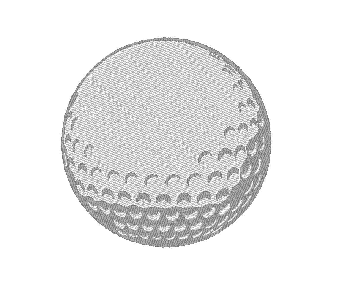 Golf Ball Embroidery Machine Design