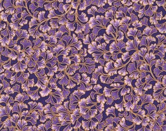 CLOSE OUT SALE Tuscan Wildflower, Purple Leaf with Metallic 154096