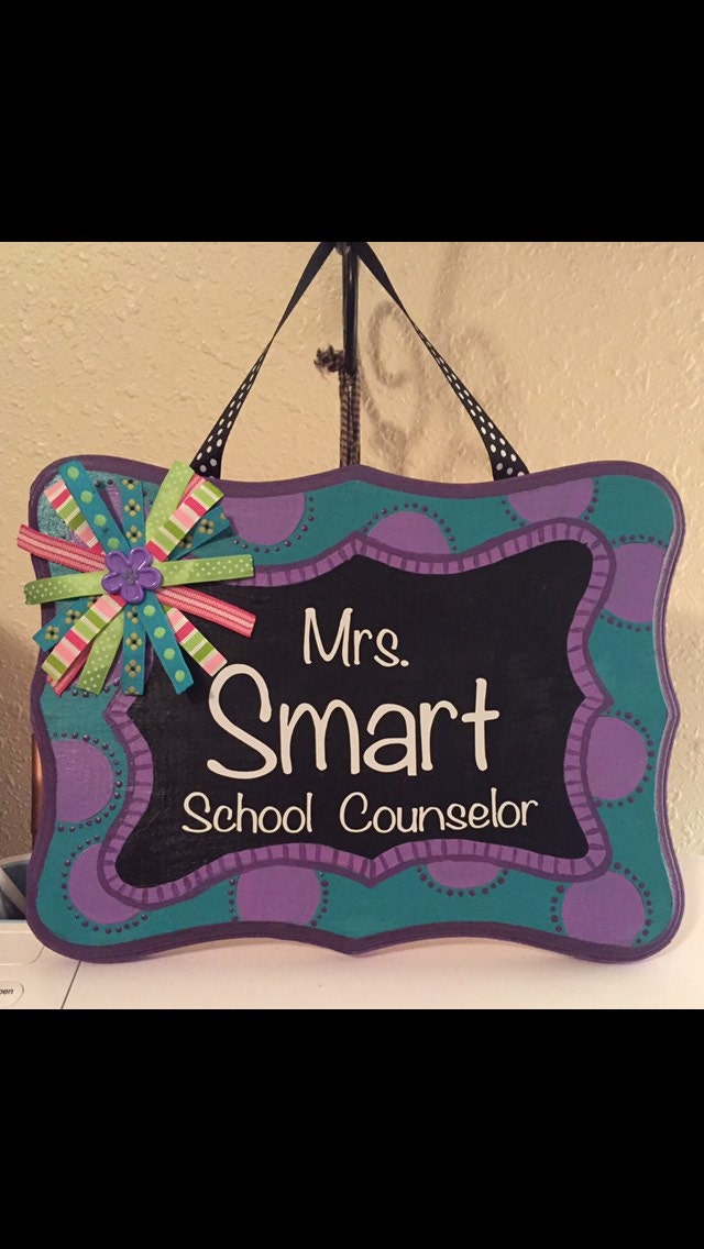 Personalized Teacher Name Sign