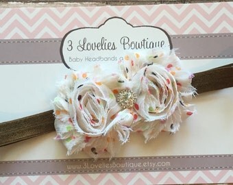Fall Headband..Newborn Headband..Baby Girl Headband..Headband..Infant Headband..Baby Headband.Flower Headband..Thanksgiving Headband..Baby