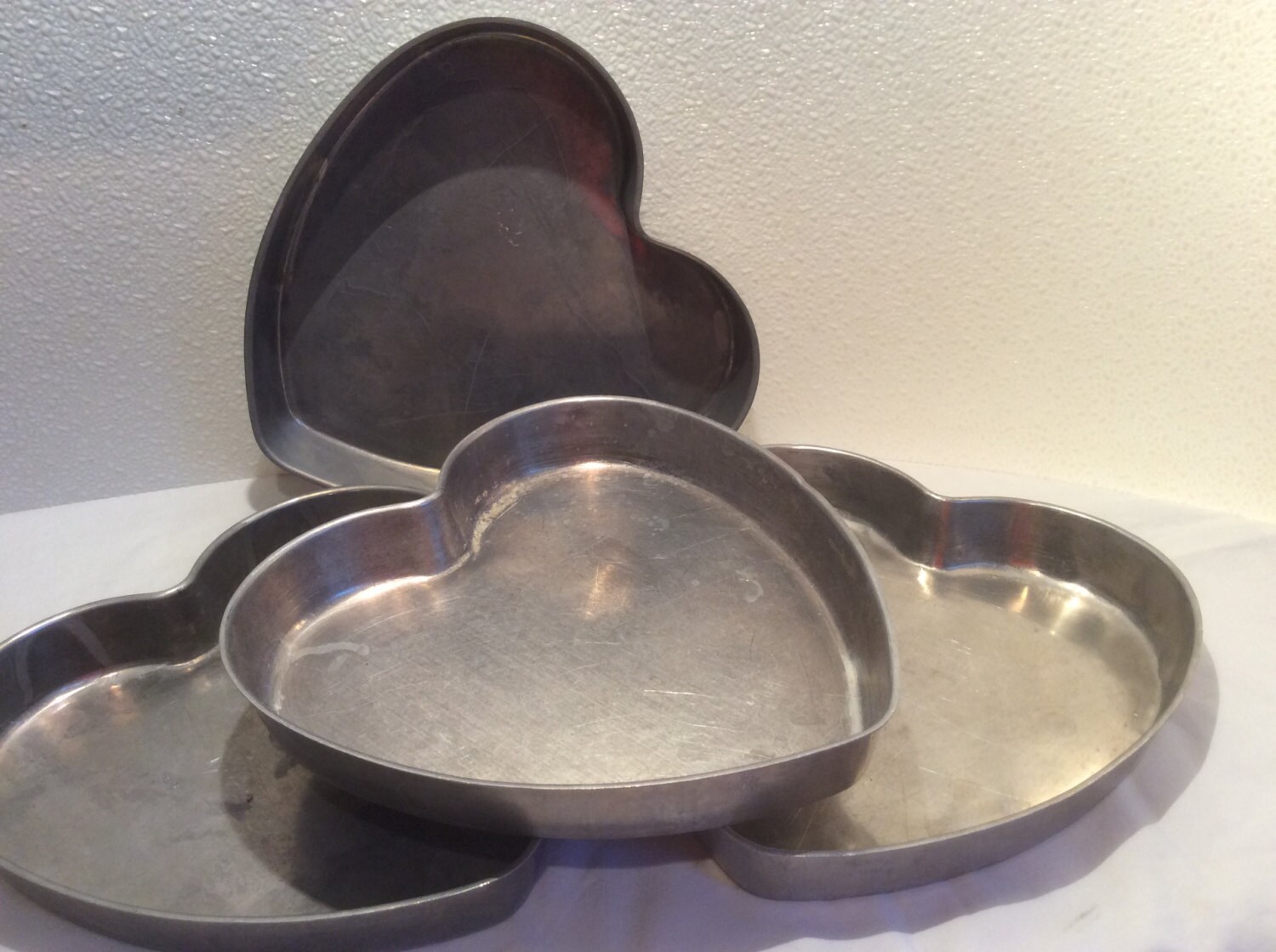Vintage Heart Cake Pans/Heart Shaped Cake Pans from VintagePickin on