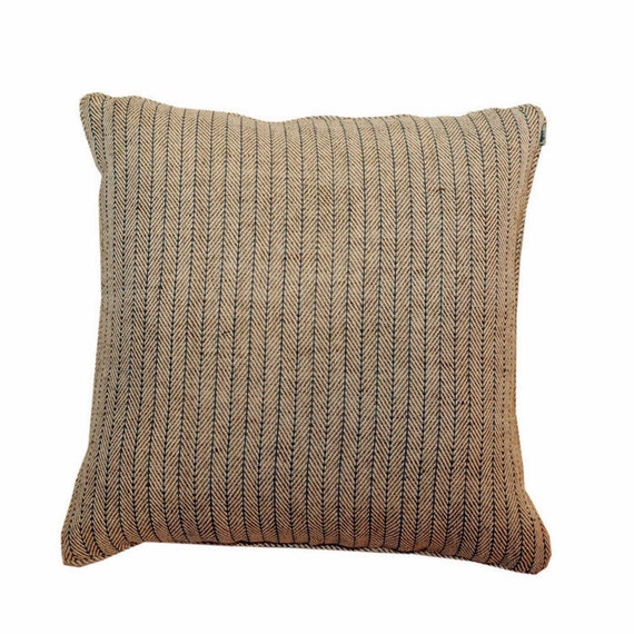 Grey Striped Cushion Cover 50 X 50 cm (19.7"X19.7") Spanish Becara