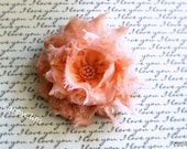 Peach on Peach Shabby Hair Clip: toddlers hair clip,girls hair clip,teens & adults hair clip or newborn headband Peach on Peach Shabby Hair Clip: toddlers hair clip,girls hair clip,teens & adults hair clip or newborn headband