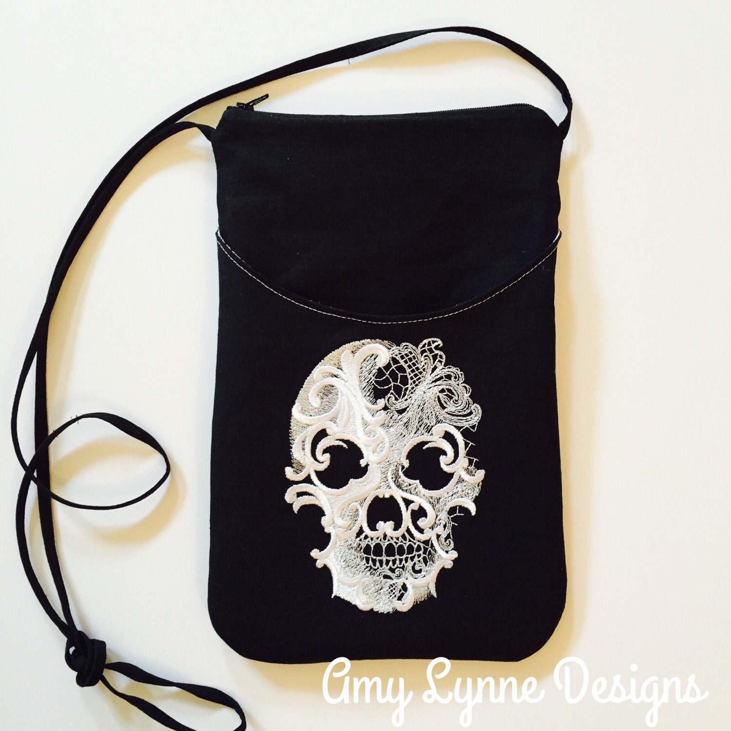 skull cross body bag