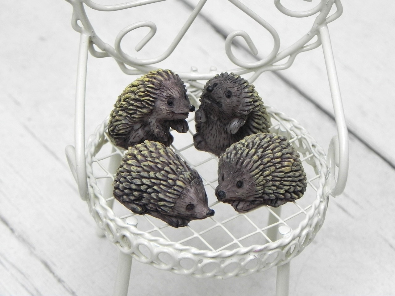 Fairy Garden accessories Miniature Hedgehog ONE terrarium