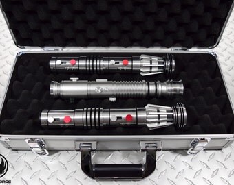 SaberForge All Metal Saber Carrying Case w/ Foam Lining. Also works with jedi or sith star wars LED lightsabers.