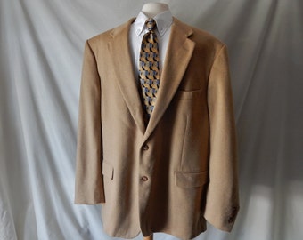 Sz 48 L Camel Hair Sport Jacket Blazer - Big & Tall 48L