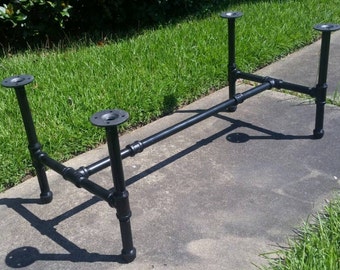 Industrial Pipe Leg Set for Coffee Table to Dining and Counter Height Table "H"- Base Only