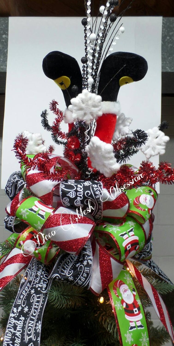 santa legs christmas tree topper ready to ship santa legs christmas tree topper ready to ship