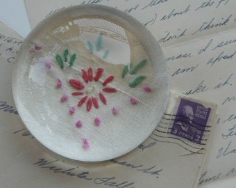 Paperweight - Vintage Embroidery