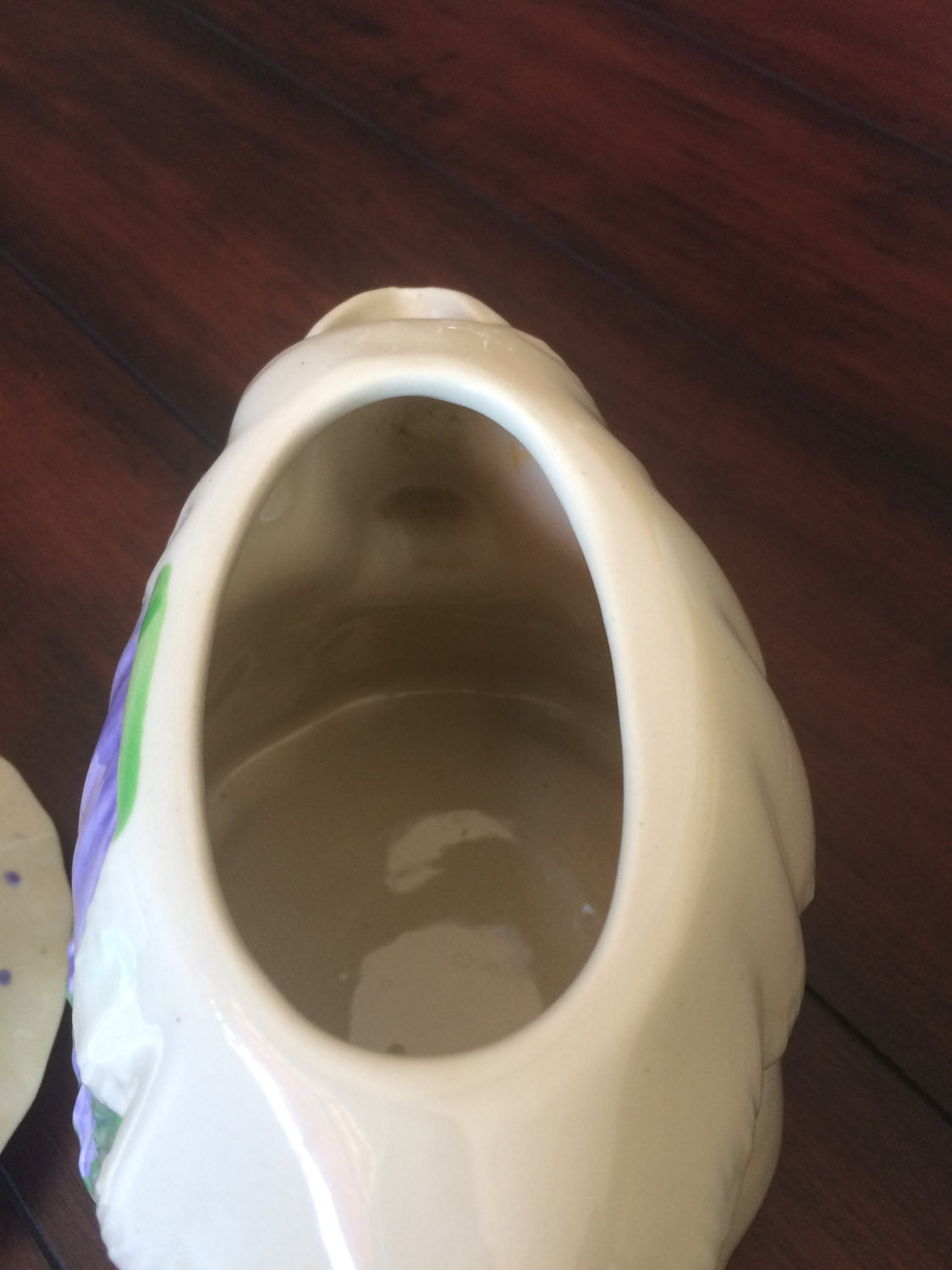 Granny Ann Teapot Shawnee Teapot Purple Apron Teapot Large