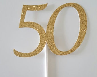 50th Cake Topper, 50 Cake Topper, Anniversary Cake Topper, Birthday Cake Topper, 50th Birthday, Anniversary Decor