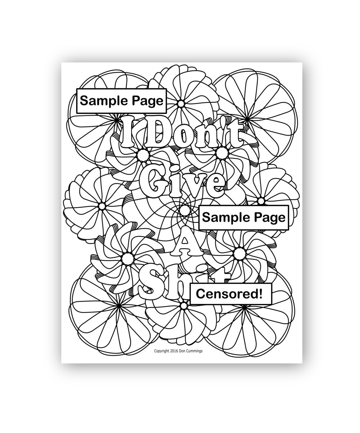 Swear Word Coloring Book Pages