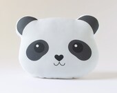 Panda Pillow Plush Toy - Stuffed Panda Bear Face Cushion