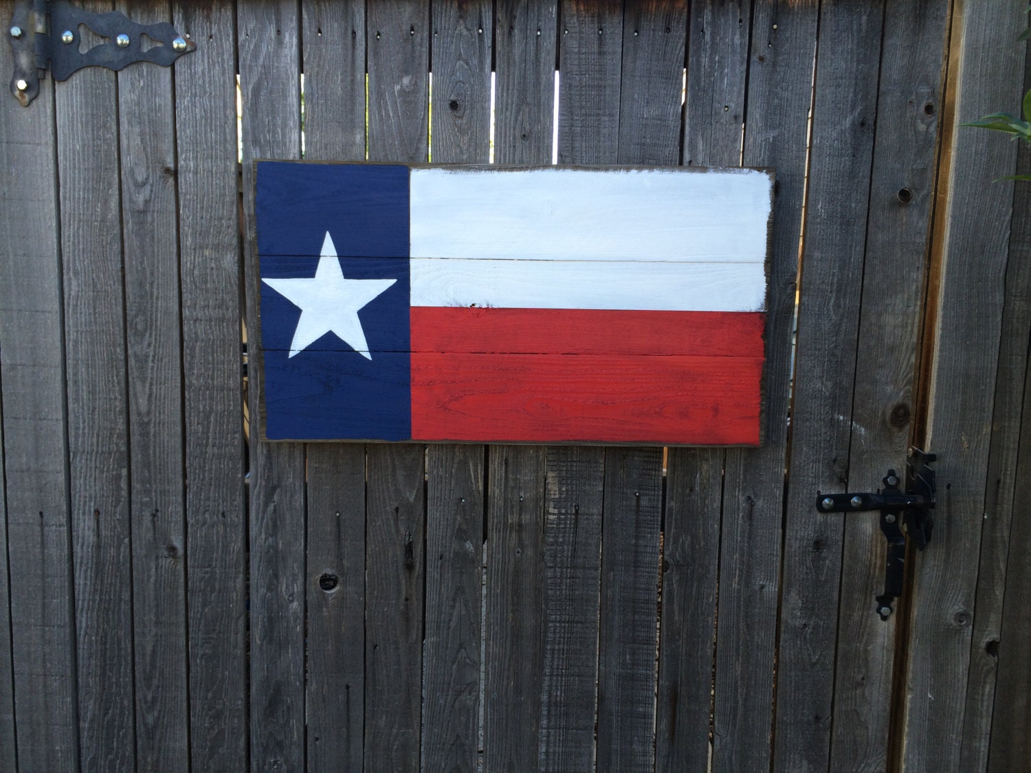 Handmade Wooden Texas Flag Sign BIG
