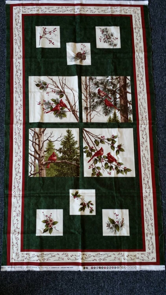 Moda Winters Song Panel Holly Taylor Christmas Fabric by HQSquilts