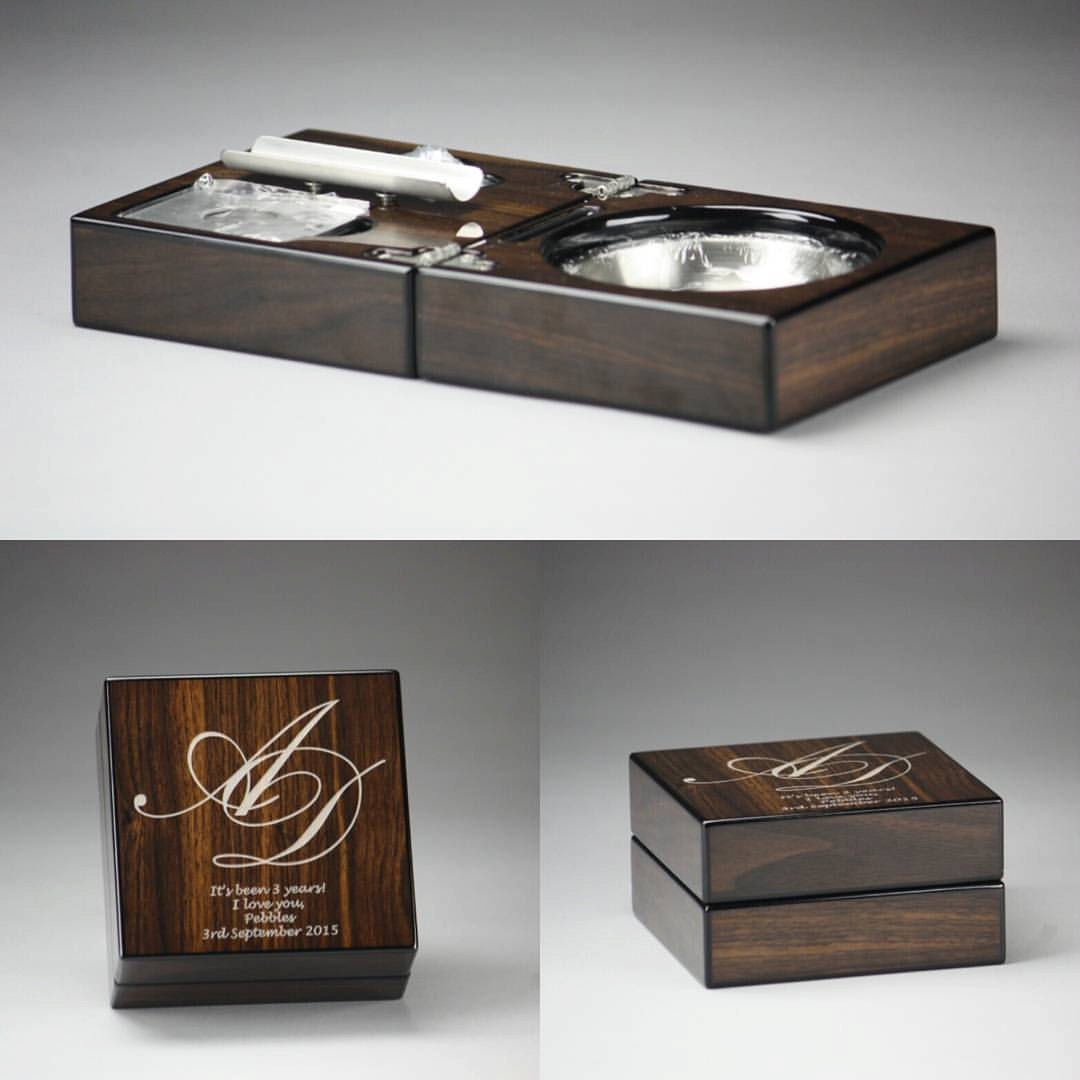 folding wood cigar ashtray custom engraved top with guillotine folding wood cigar ashtray custom engraved top with guillotine