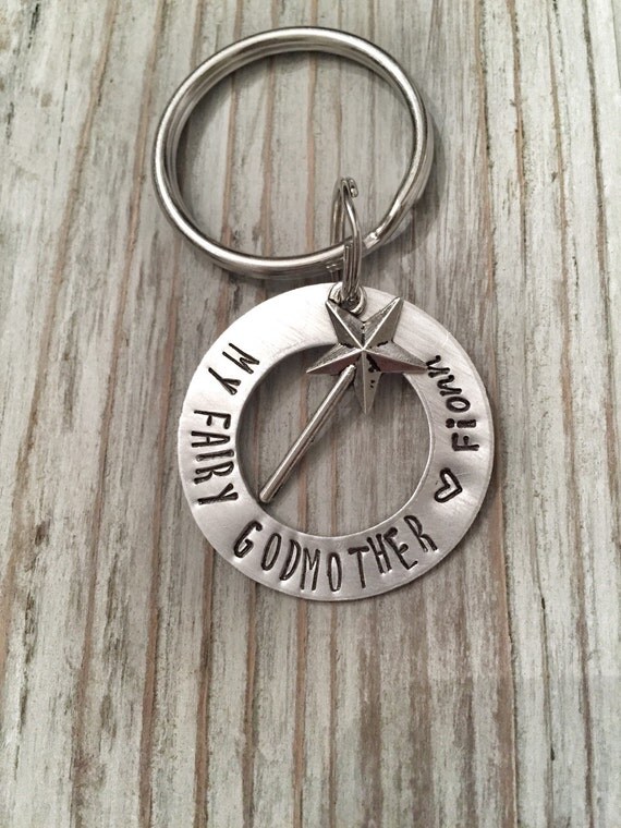 Fairy Godmother Keychain Godparent Godmother Gift Religious