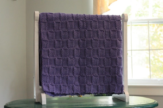 purple baby afghan