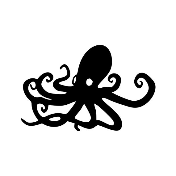 Octopus Vinyl Decal Sticker 5.5 x 3.5 by MinglewoodTrading