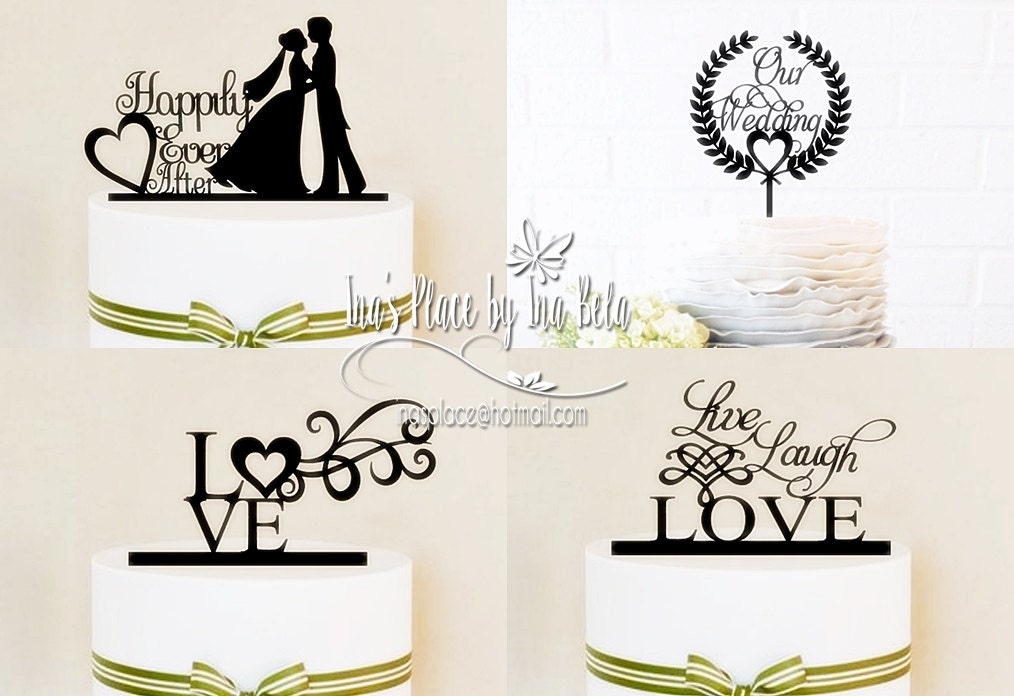 Download Cake ToppersParty DecorWedding Cake TopperSilhouette Cameo