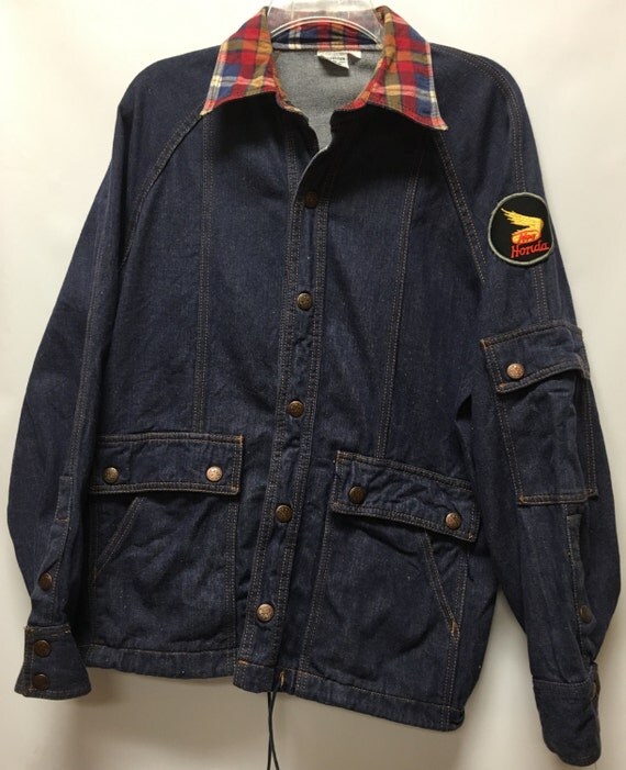 Vintage Honda Patch Denim Jacket size L