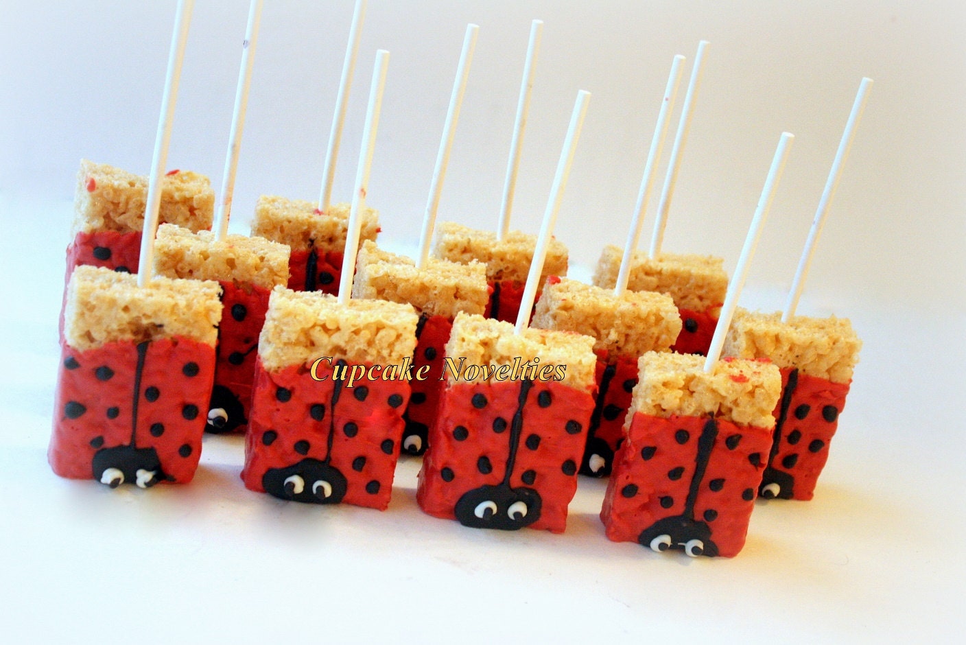 Ladybug Birthday Party Favors Dessert Chocolate Dipped Rice