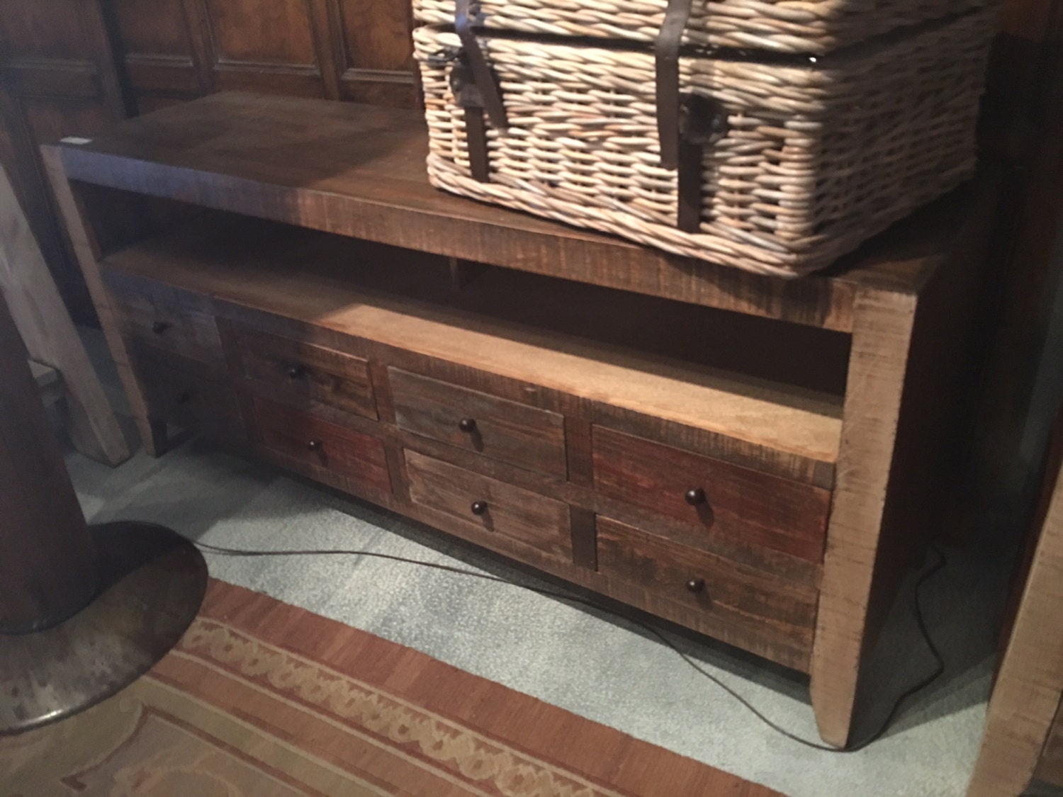 Rustic TV/Console Table by HuntingdonCollection on Etsy