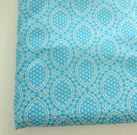 Ocean Blue Fabric FAT QUARTER Indian printed by ChezviesSupplies