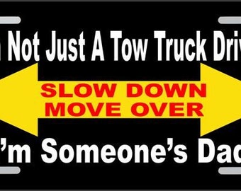 tow truck move slow down driver license