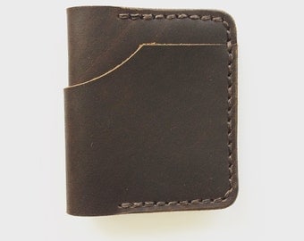 Leather Inside Out Bifold - Brown