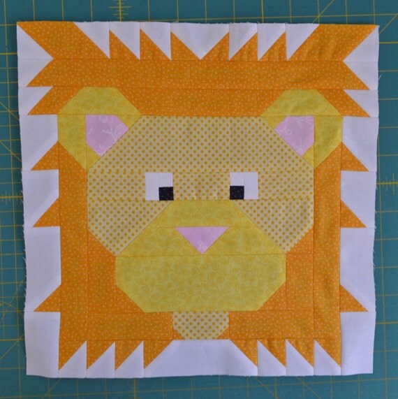 Lion Quilt Pattern PDF Instant Download modern by SewFreshQuilts