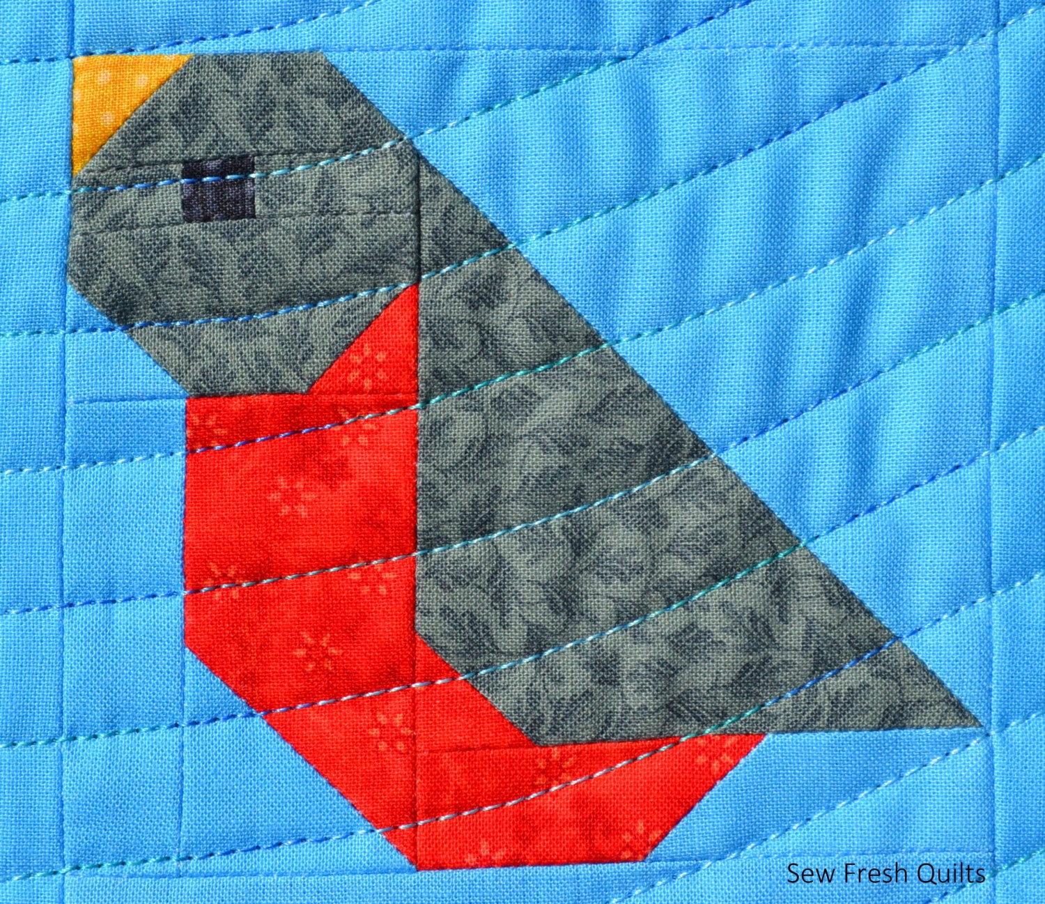 Bird Quilt Block Pattern PDF Instant Download modern