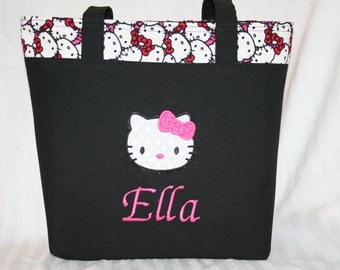 Personalized Hello Kitty Tote Bag