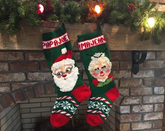 Hand Knitted Christmas Stockings