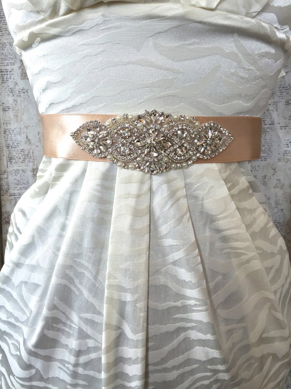 Bridal Sash Wedding Sash Rhinestone Wedding Sash Rhinestone