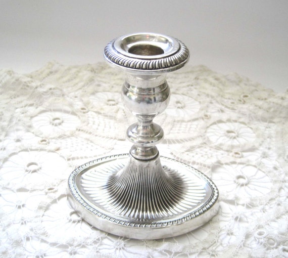 Fisher Sterling Silver Weighted Candlestick 885 Vintage
