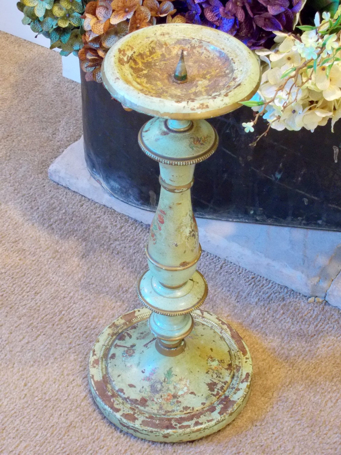 Floor Candle Stand / Floor Candle Holder / Metal Floor Candle
