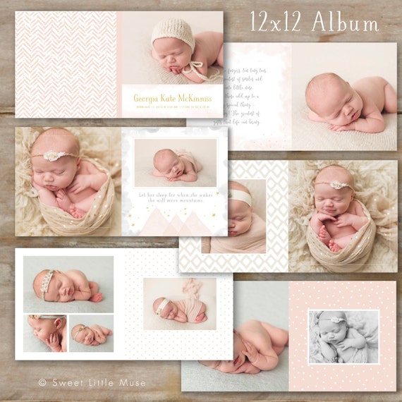  Baby  Album Template for Photographers Baby  Photo Book