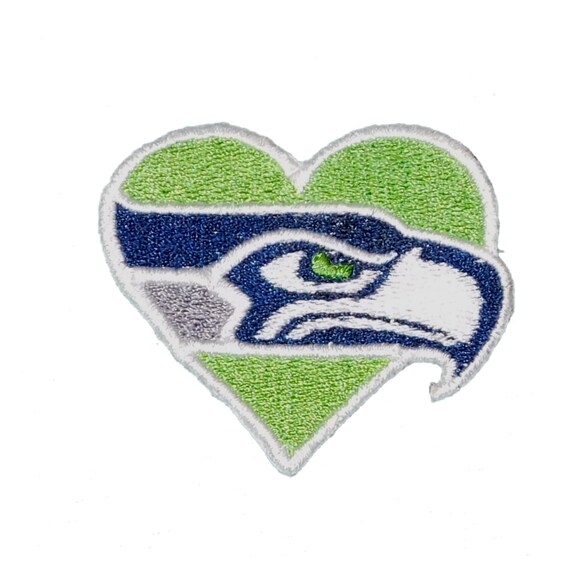 Seattle Seahawks S Heart Iron On Patch 2 By Starlitnightpatches