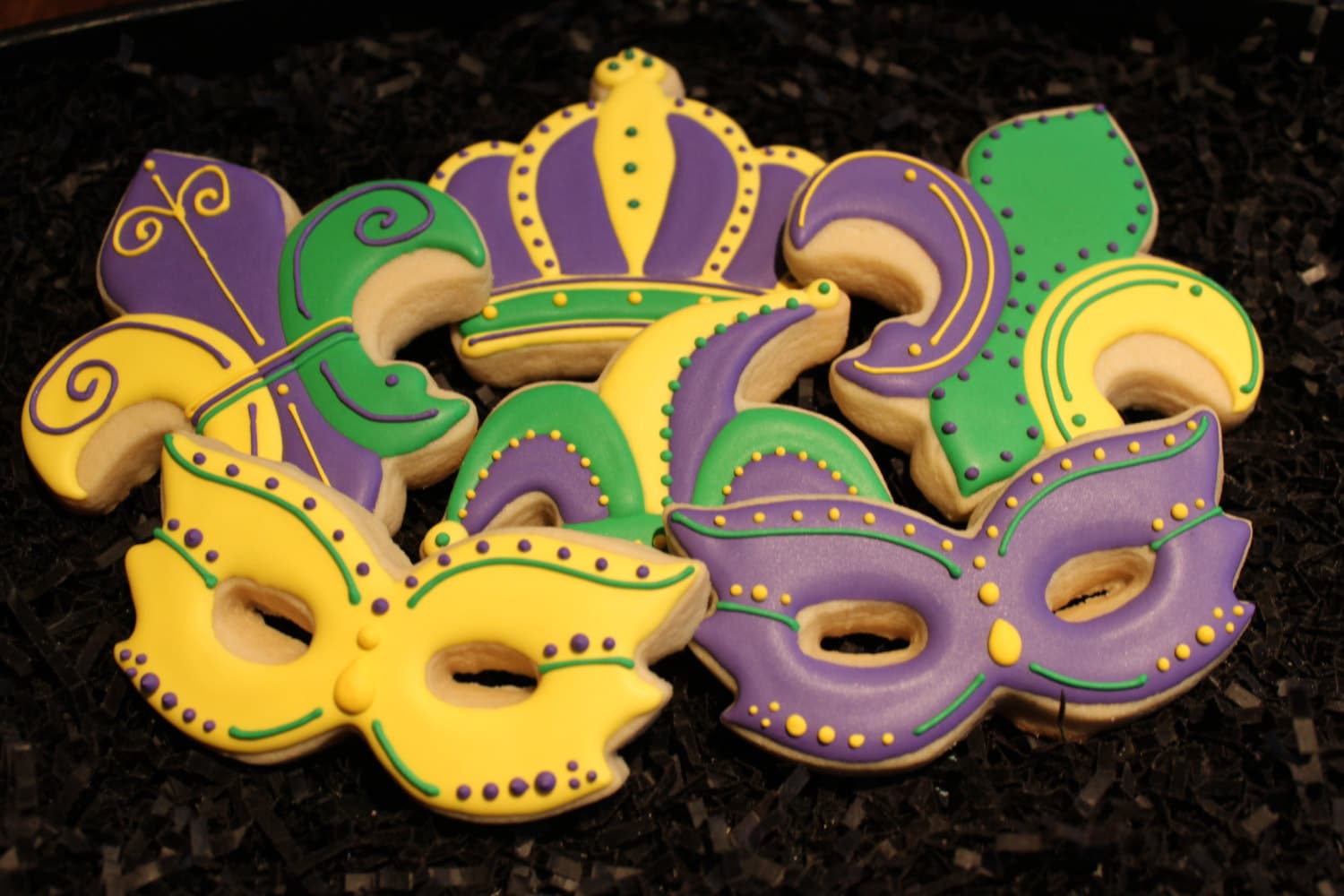 Mardi Gras Cookies Mardi Gras Cookie Favors Custom Cookies