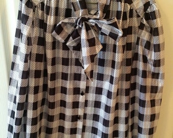 Vintage womens secretary blouse