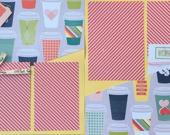 Focus on the Happy, 2 Page Scrapbooking Layout Kit