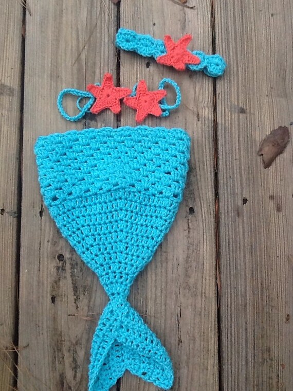 Crochet Mermaid Outfit Newborn Crochet Newborn Mermaid