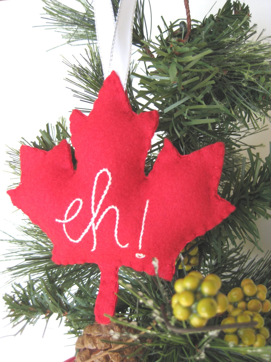 Canada Maple Leaf Ornament Eh Canada Maple Leaf // Christmas